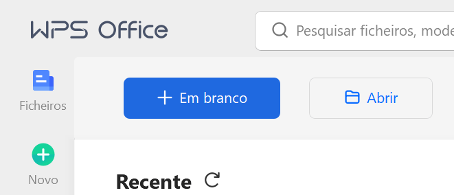 como abrir documentos no WPS Office