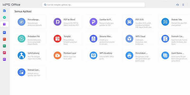 Alat-alat kuat dari WPS Office