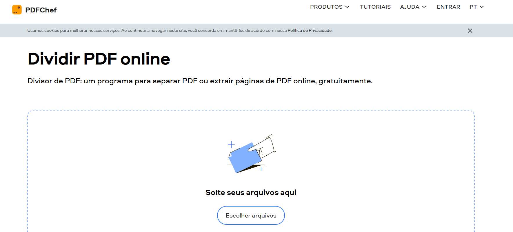 interface do PDF Chef
