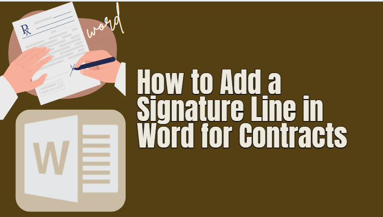 ¿Cómo Añadir una Línea de Firma en Word? - Para Contratos