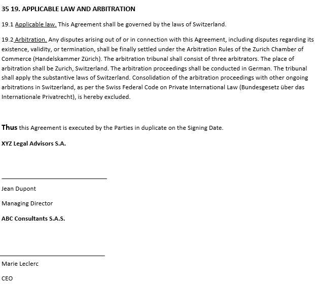 Bloques de firma de estilo europeo