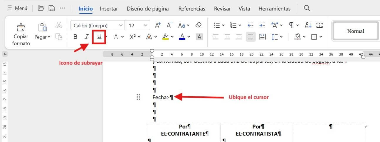 Atajo de estilo del formato de subrayado de WPS Writer