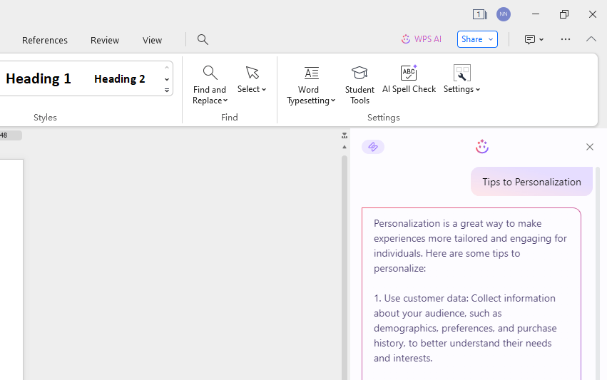 Tips to Personalization