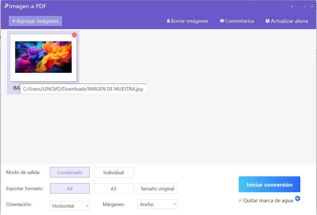 Personalizar configuración