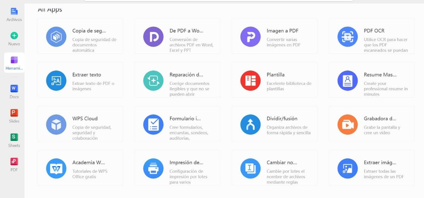 Herramientas de conversión
