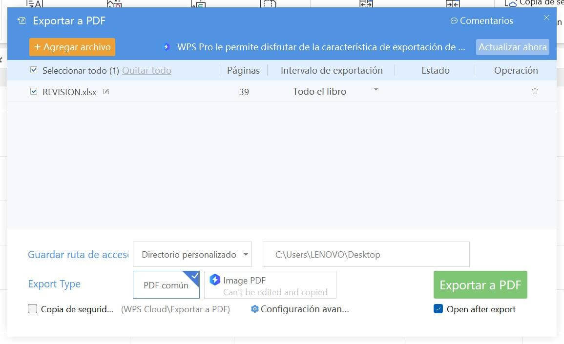 Personalizar la configuración