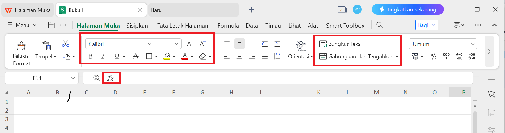 Alat Spreadsheet WPS