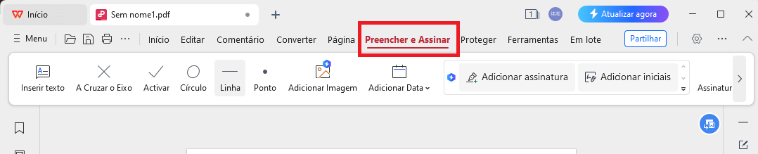 WPS PDF Preencher e Assinar