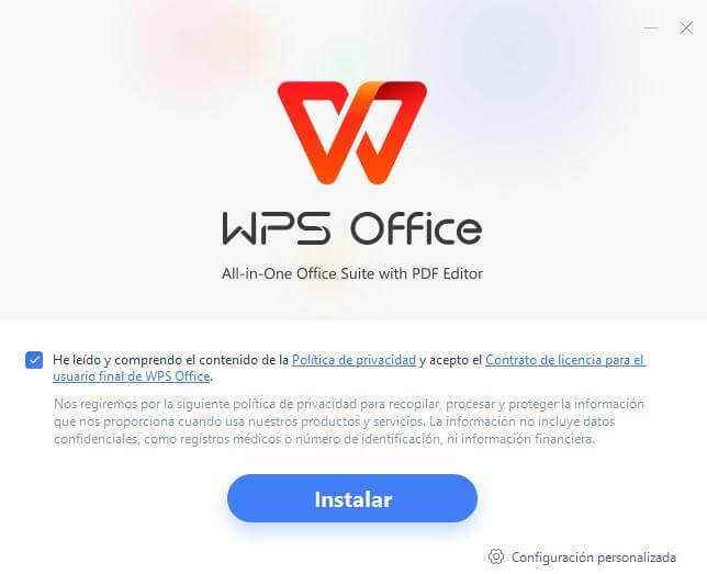 Instalar WPS Office