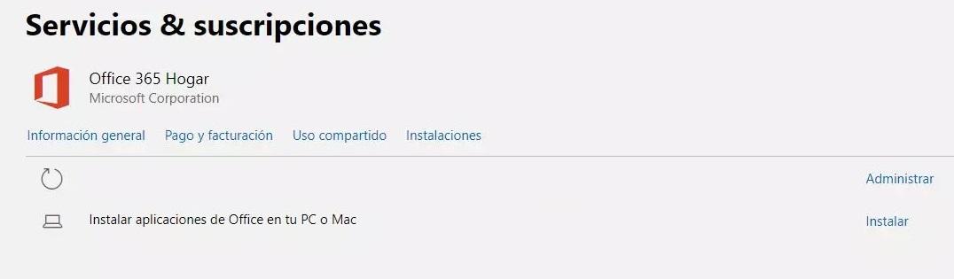 Comprobar el estado de la suscripción a Microsoft