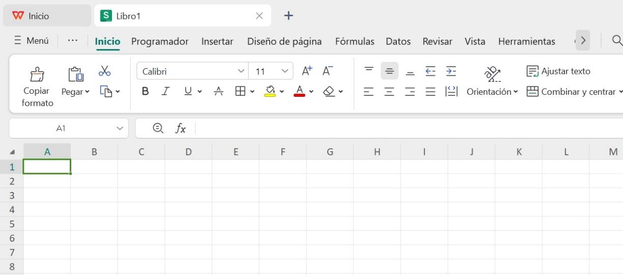 Documento en blanco de WPS Spreadsheet