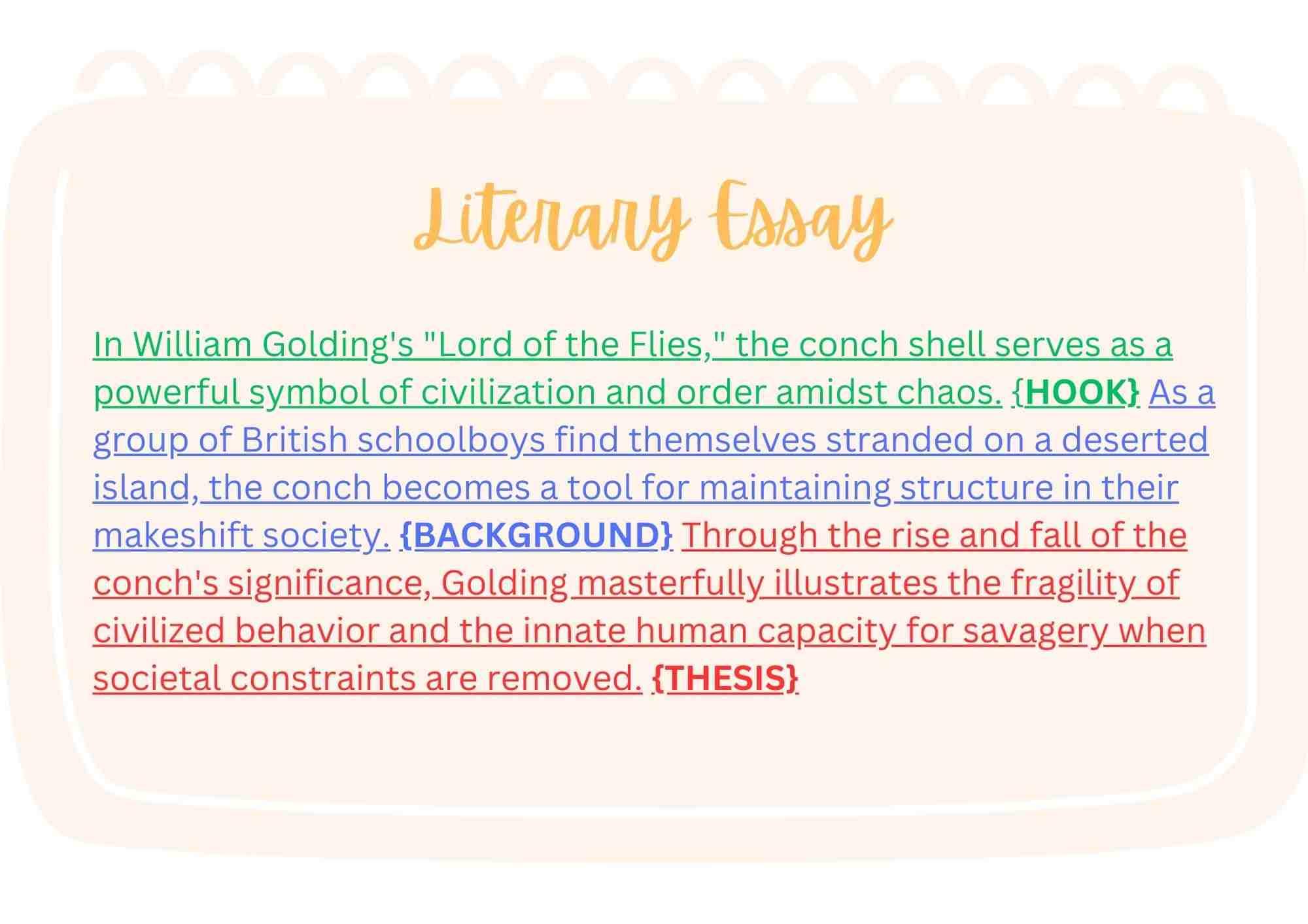 Пример литературного эссе