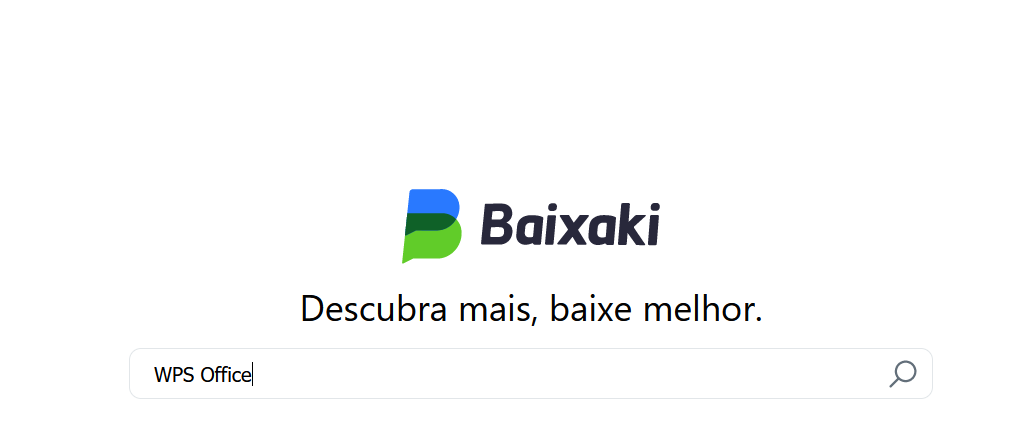 pesquisa do WPS Office no Baixaki