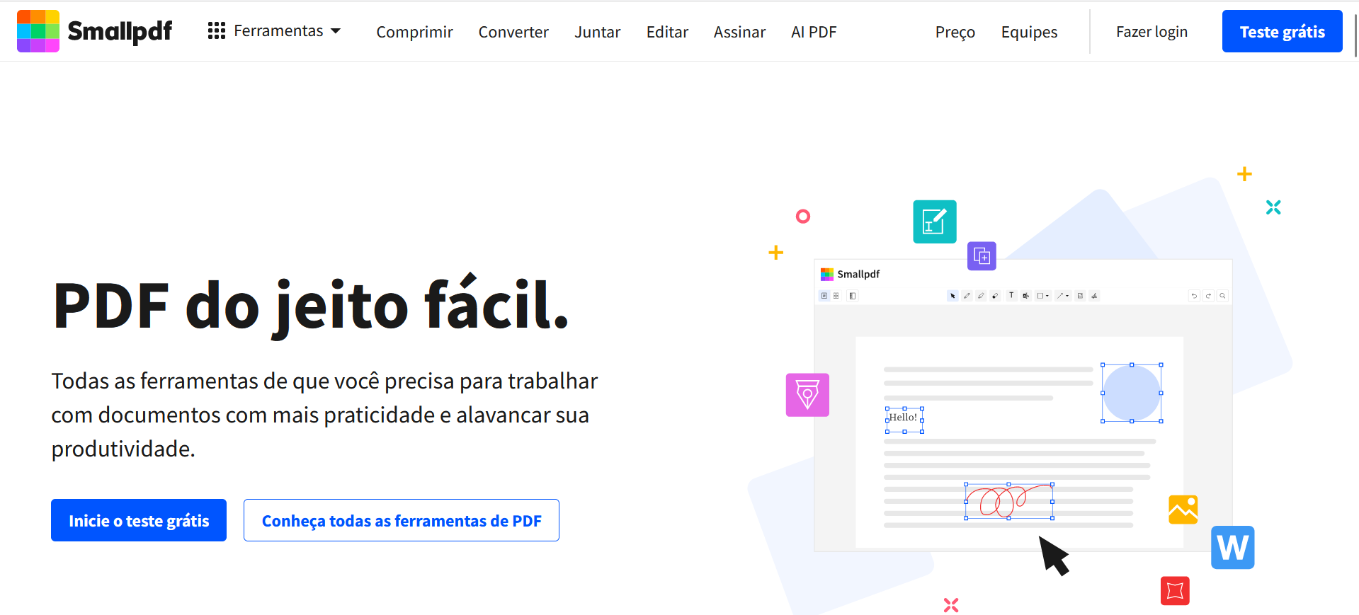 site do SmallPDF