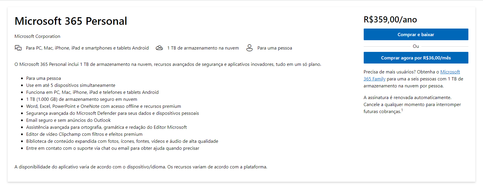 Como Baixar o Office 365 Personal Grátis