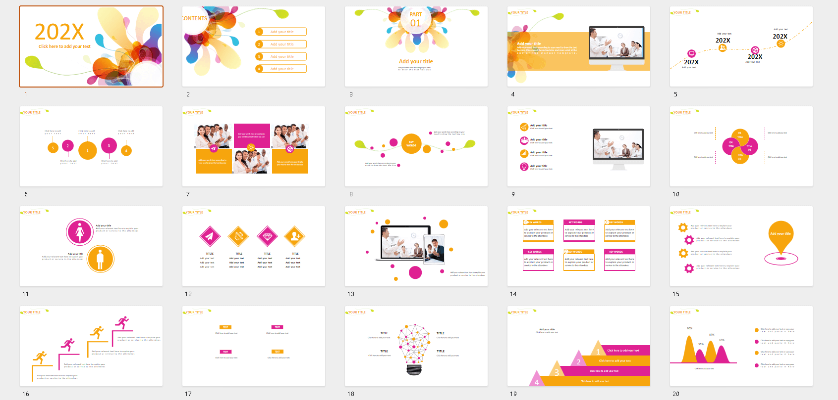 Creative Colorful Youth Report