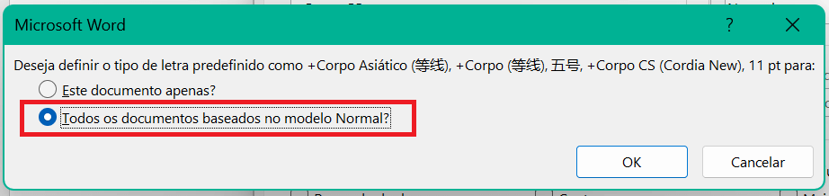 Salvar alterações para todos os documentos no Microsoft Word