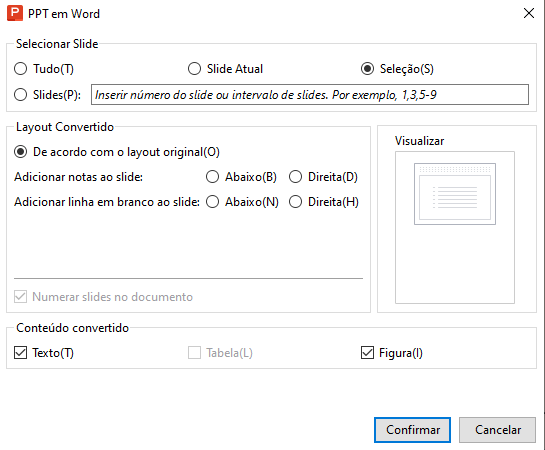 configurando seu PPT para exportar