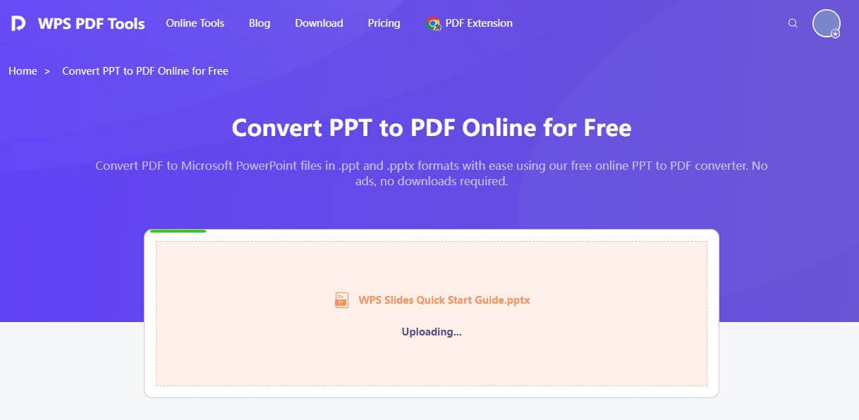 enviando seu PPT online