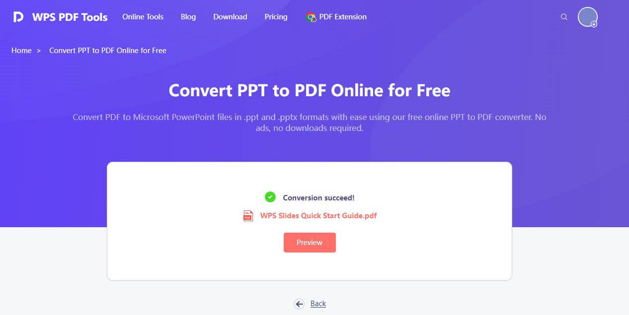 abrindo seu PPT convertido em PDF