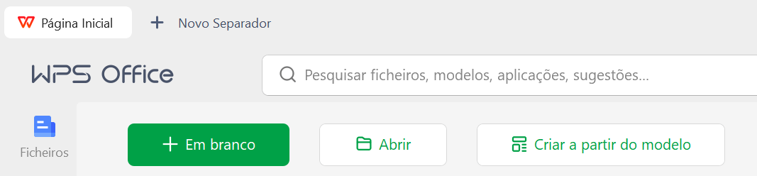 criando uma planilha no WPS