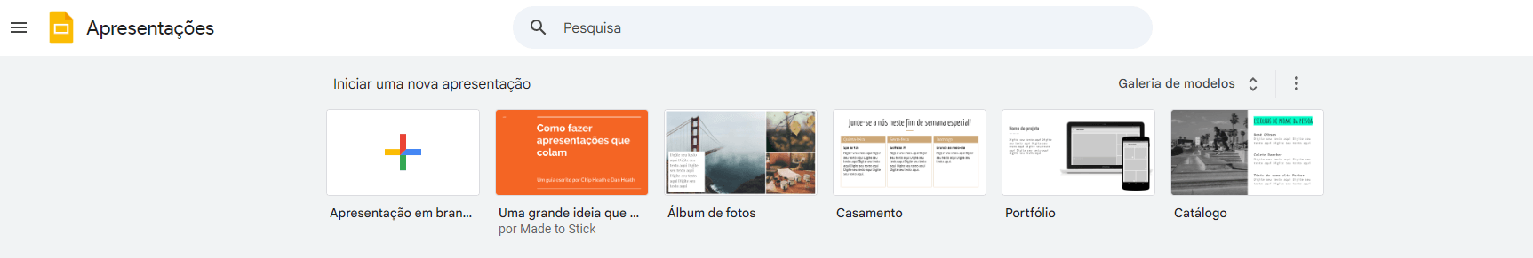 Apresentações do Google Docs