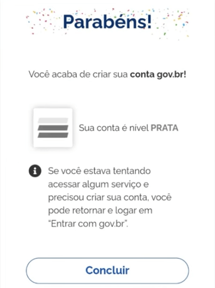conta Prata criada