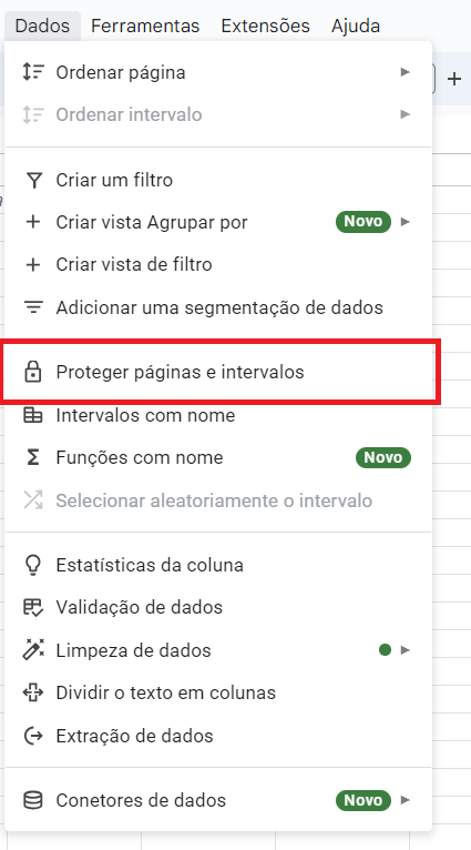 Selecionar planilhas protegidas