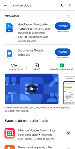 localizando o Google Docs