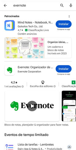 localizando o Evernote