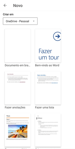 criando seu documento do Word