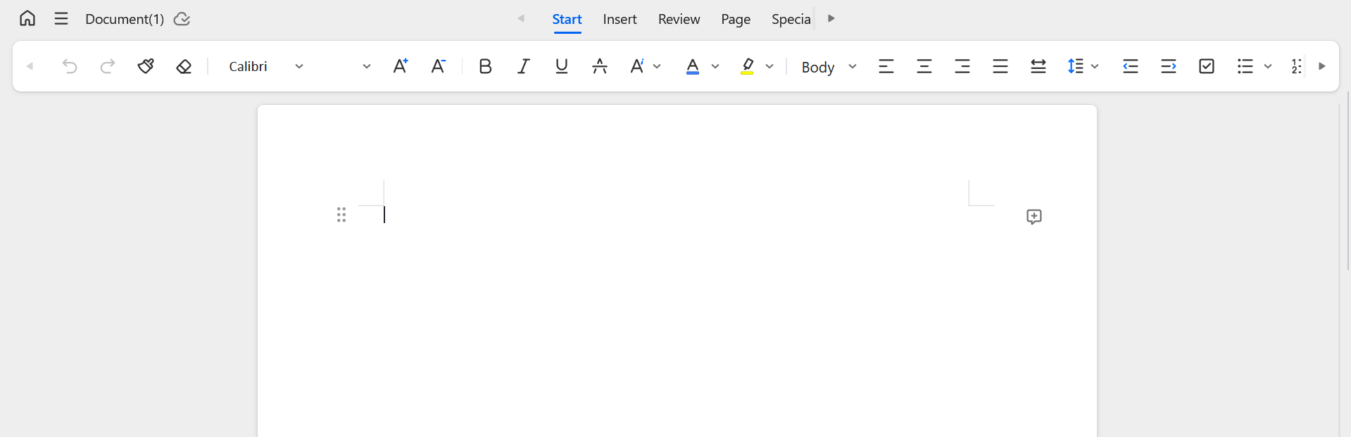 interface do WPS Docs