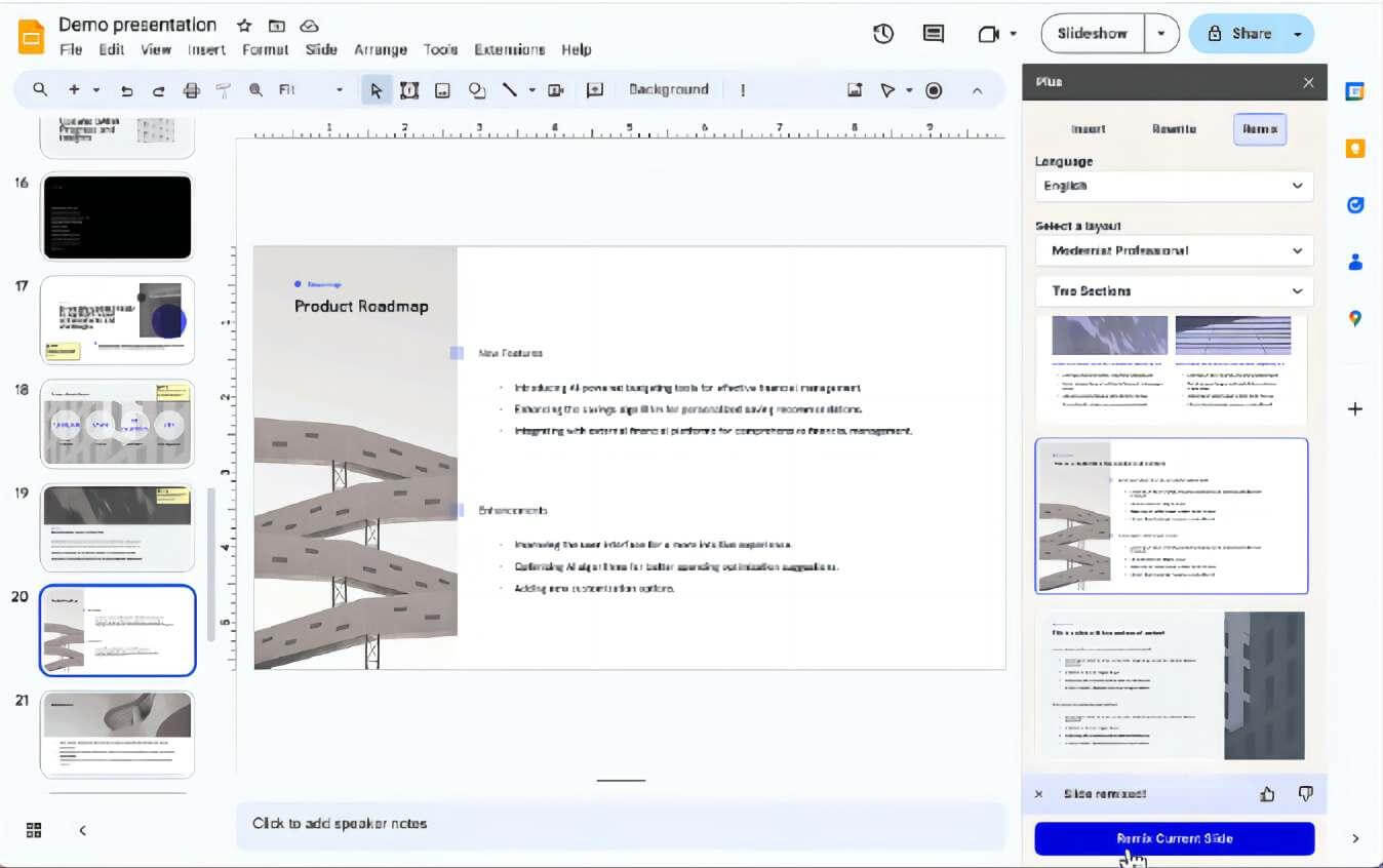 Extensão Google Slides