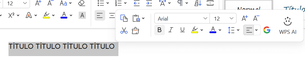 ajuste do título nas normas ABNT