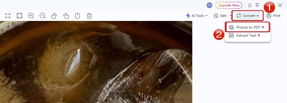 Converter imagem JPG para PDF usando o WPS Fotos