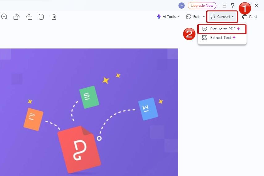 Converter imagem JPG para PDF usando o WPS Photos