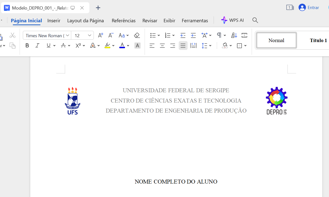 exemplo de relatório de estágio