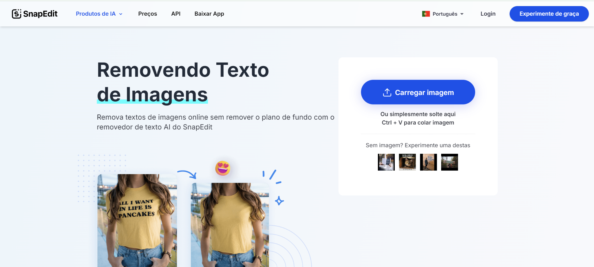 Removedor de Texto AI SnapEdit