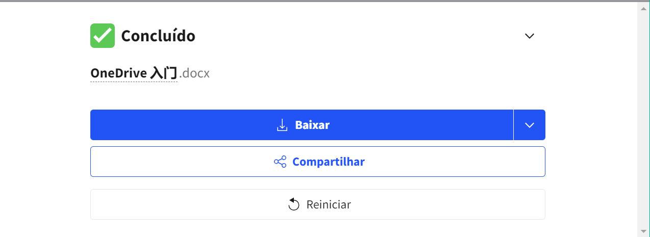 Imagem mostrando o arquivo convertido