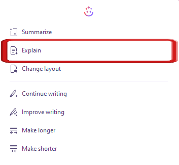 Opciones del Escritor WPS AI