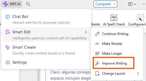 Mejorar la escritura