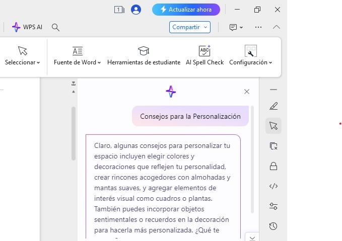 Consejos para la Personalización