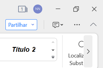botão de partilhar no WPS Office