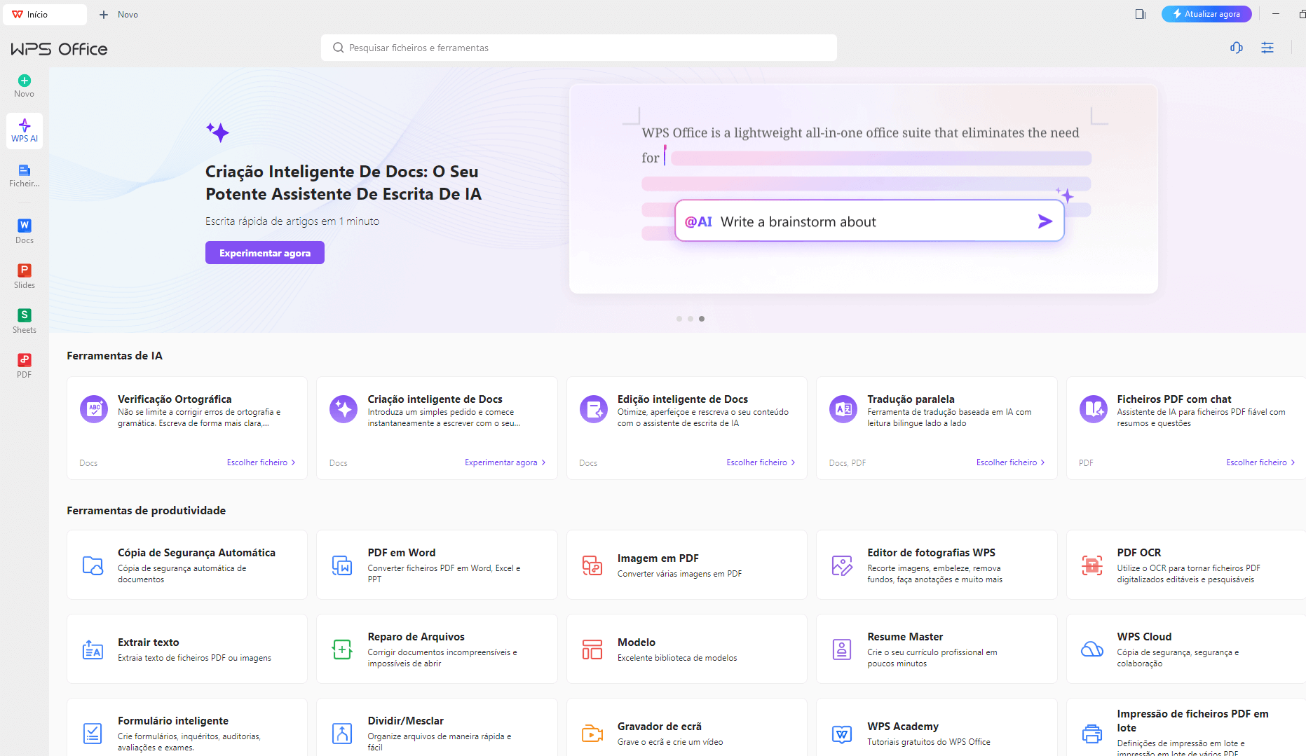 Recursos do WPS AI