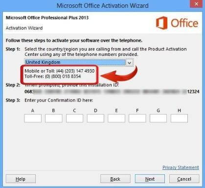  Obtención del IID para Microsoft Office