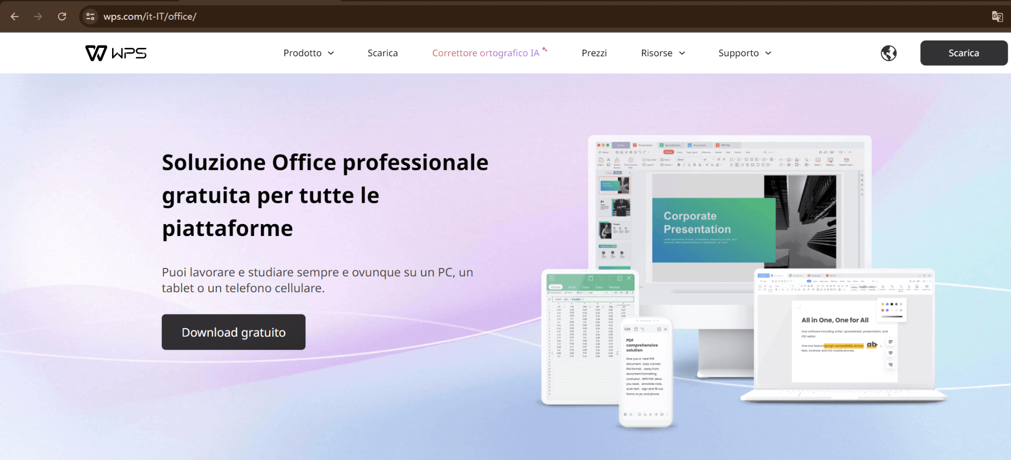 Download del file di installazione di WPS