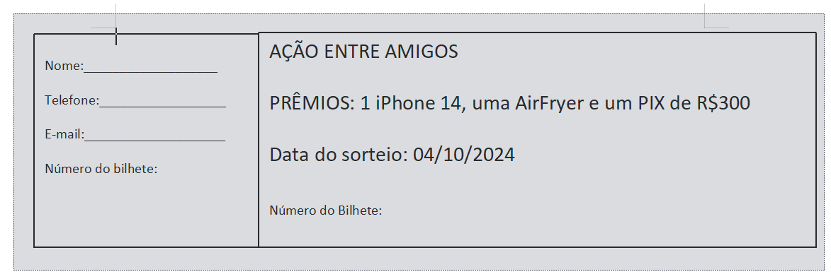 selecionando as caixas