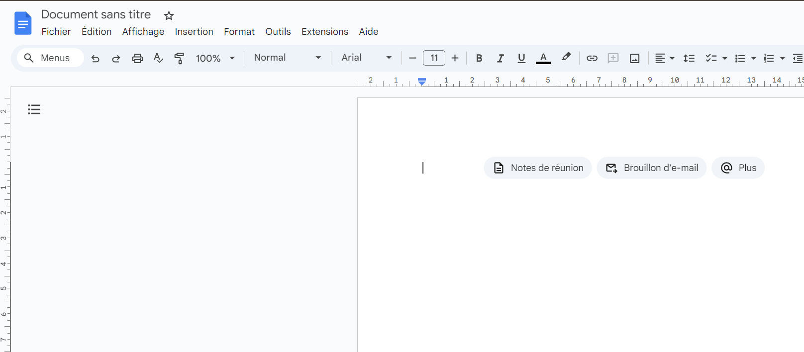 Éditeur de texte Google Docs