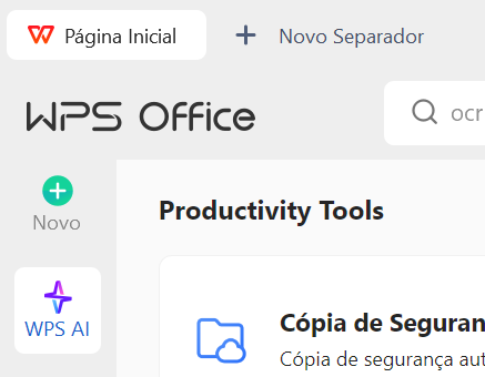 botão do WPS AI