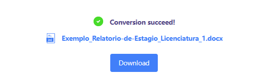 arquivo convertido com o WPS